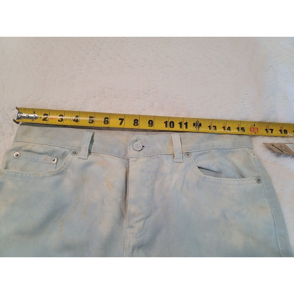 Lauren Jeans Co Ralph Lauren Womens Sz 6 Straight Leg Sky Blue Bleach Dyed Denim - Picture 10 of 12
